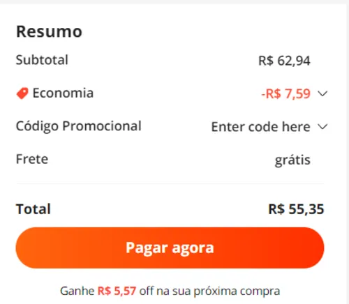 Imagem na descrição da promoção