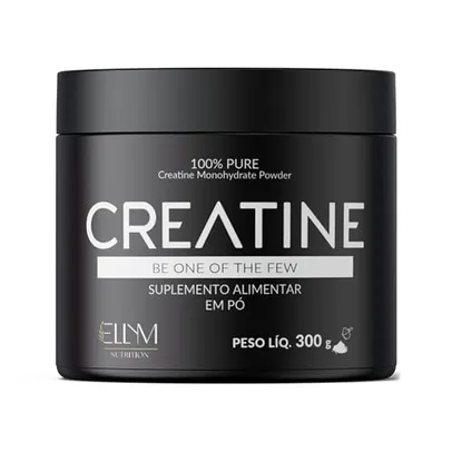 Creatina 300g Pura Monohidratada ELLYM NUTRITION Suplemento Alimentar Premium de Alto Rendimento 100% Pureza