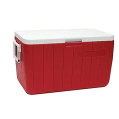 Coleman - Caixa Térmica 48 QT (45,4 L), 64 Latas - Vermelho