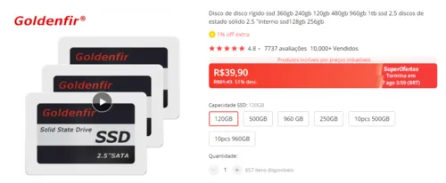 Imagem na descrição da promoção