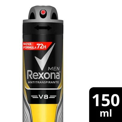 Desodorante Antitranspirante Aerosol Masculino Rexona V8 72 horas 150ml