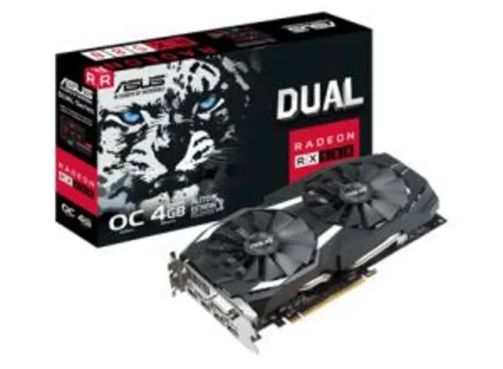 PLACA DE VÍDEO ASUS RADEON RX 580 DUAL OC, 4GB GDDR5, 256BIT, DUAL-RX580-O4G