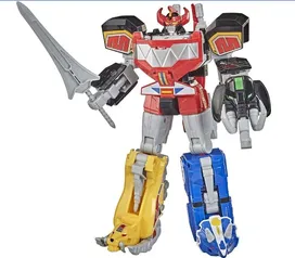 Power Rangers Mighty Morphin Megazord Megapack Inclui 5 MMPR Dinozord Action Figure Brinquedos 