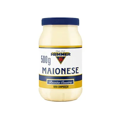 [REC/SUPER R$6,45] Maionese Caseira Hemmer Pote 500g