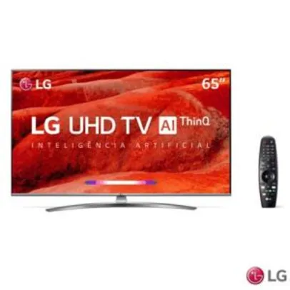 Smart TV 4K LG LED 65”, Ultra Surround, TV WebOS 4.5, Upscaler 4K, HDR Ativo e Wi-Fi - 65UM7650PSB