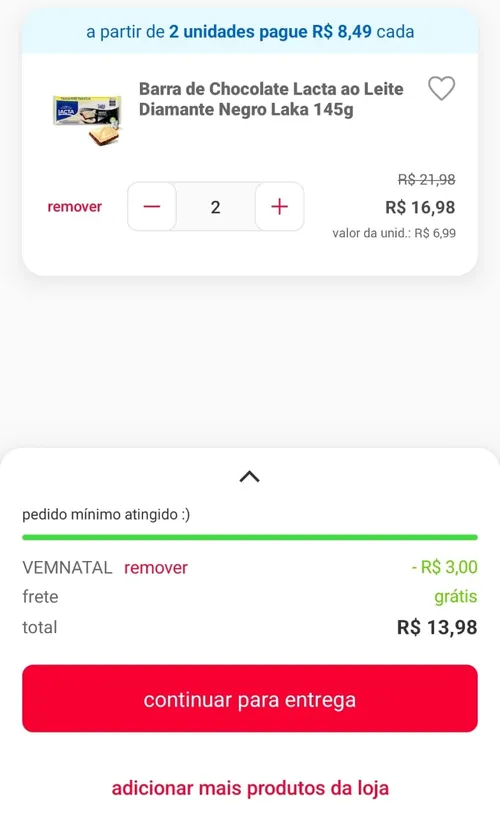 Imagem na descrição da promoção