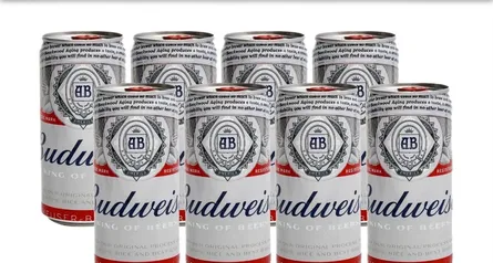 2 kits | Cerveja Budweiser 269ml | 16 Unidades | R$1,88 cada lata