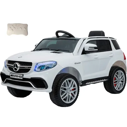 [AME 699,99] Carro Elétrico Infantil 12V Branco Mercedes Benz AMG - brink+