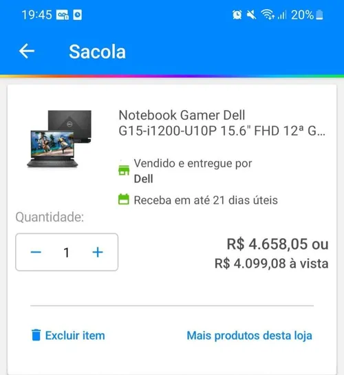 Imagem na descrição da promoção