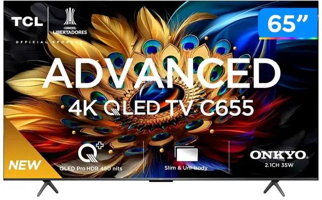 [Magalu] Smart TV 65” 4K UHD QLED TCL 65C655 Wi-Fi