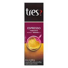 (REC/SUPER/L3P2)Cápsula TRES Café Espresso, Vibrante, 3 Corações