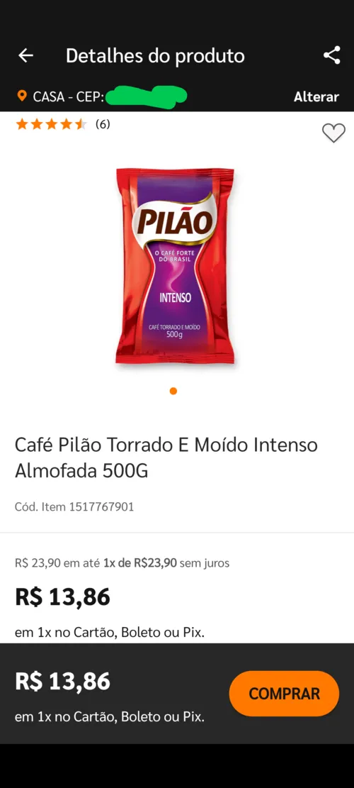 Imagem na descrição da promoção