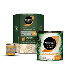 Café para Coar - nescafé Origens Colmeia Chapada Diamantina 250g + Pote de Mel 40g