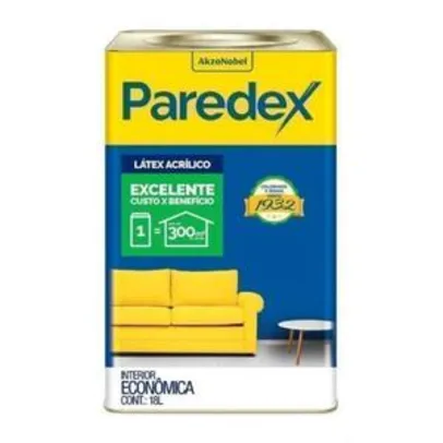 Tinta Parede Vinil Acrilica Paredex 18 L Marfim