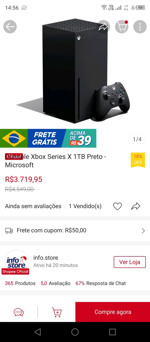 Imagem na descrição da promoção