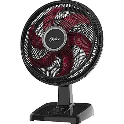 Ventilador Oster Power Fresh 2 em 1, 110V, Preto/Vermelho, 140W, OVTR481