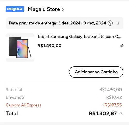 Imagem na descrição da promoção