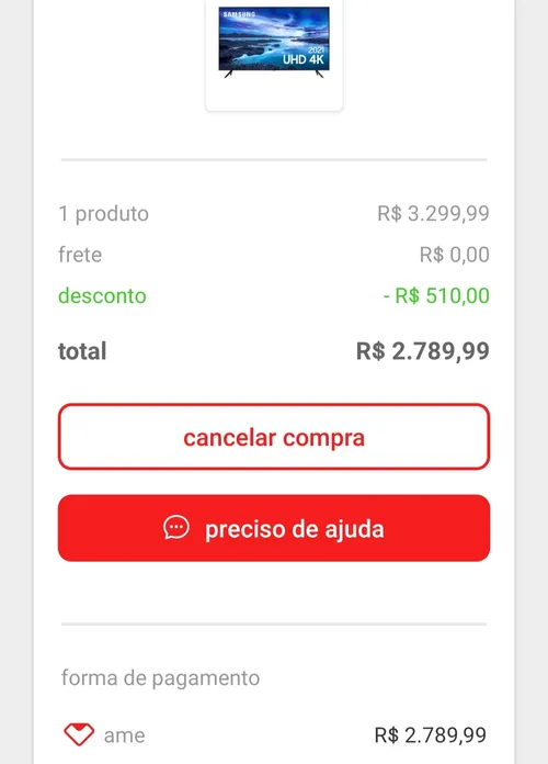 Imagem na descrição da promoção