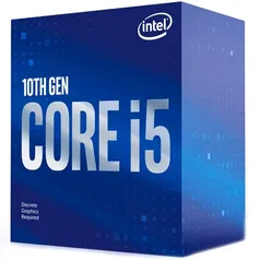 [app]Processador Intel Core i5-10400F, 2.9GHz (4.3GHz Max Turbo), Cache 12MB, 6 Núcleos, 12 Threads, LGA 1200 - BX8070110400F