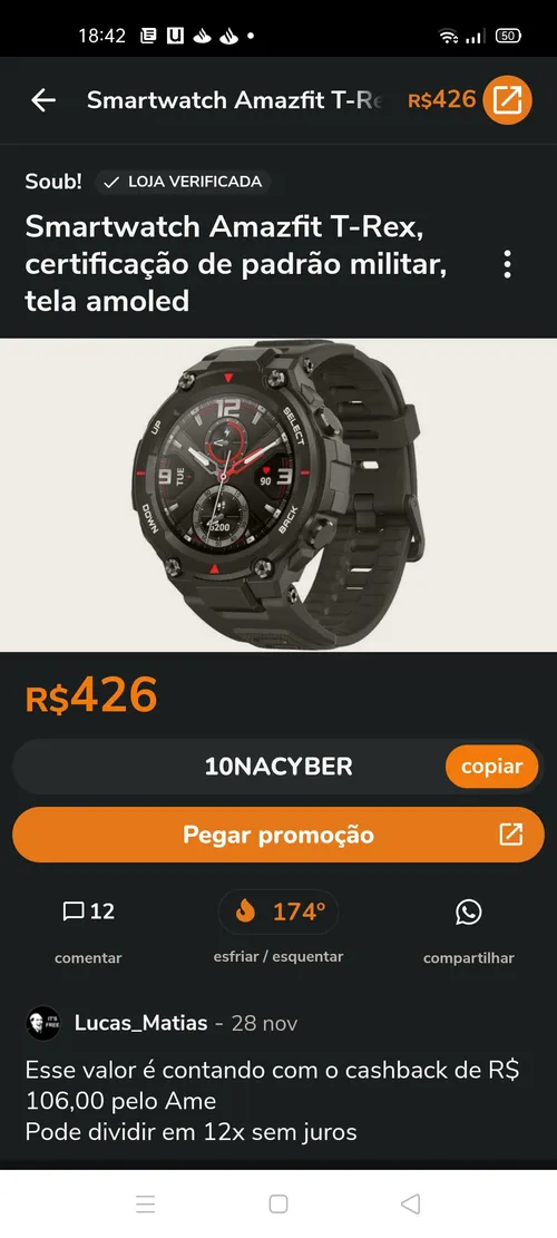 Imagen na descrição da promoção