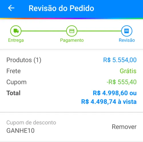 Imagem na descrição da promoção