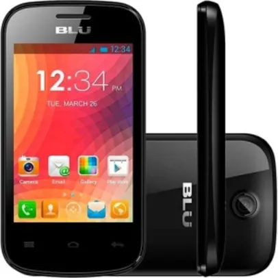 [Soubarato] Smartphone Blu Jr D-192l Dual Chip Android Tela 3.5" Single Core 512MB Wi-Fi 3G Câmera 2MP Preto - R$ 179,99