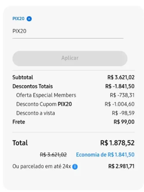 Imagem na descrição da promoção