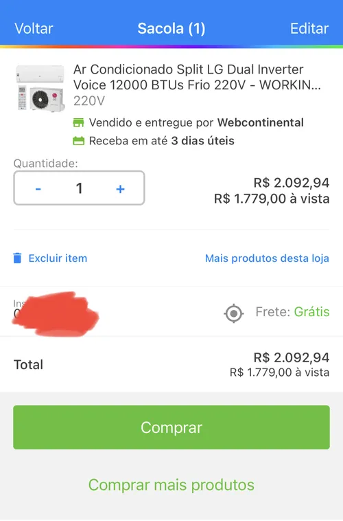 Imagem na descrição da promoção