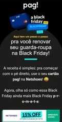 [Cartão Meu Pag!] 15% de Desconto em Produtos Selecionados NetShoes