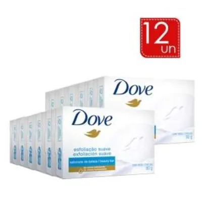[Lojas REDE] Sabonete Dove Esfoliação Suave 90g - Leve 12 Pague 7 - por R$15