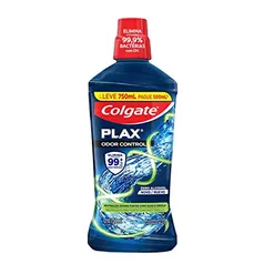 [ + POR -  9,98 cada] Colgate Plax Odor Control - Enxaguante Bucal, Embalagem Promocional, 750ml