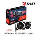 Placa de Vídeo MSI Radeon RX 6600 MECH 2X 8G  GDDR6 128 bit  7nm RX6600 NEW|Graphics Cards|   - AliExpress