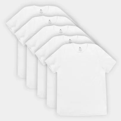 Camiseta Hering Básica Masculina 5 Peças