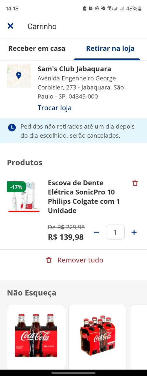 Imagem na descrição da promoção