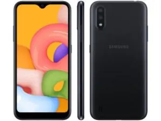 Smartphone Samsung Galaxy A01 Preto 32GB | R$ 586