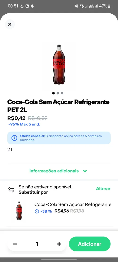 Imagem na descrição da promoção