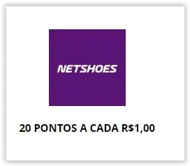 Ganhe 20 pontos Esfera para cada real gasto na Netshoes ou Zattini