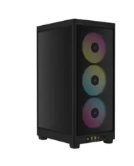 Gabinete Gamer Corsair 2000D RGB Airflow, Mini-ITX, 3x Cooler Fan RGB Slim, Preto - CC-9011246-WW