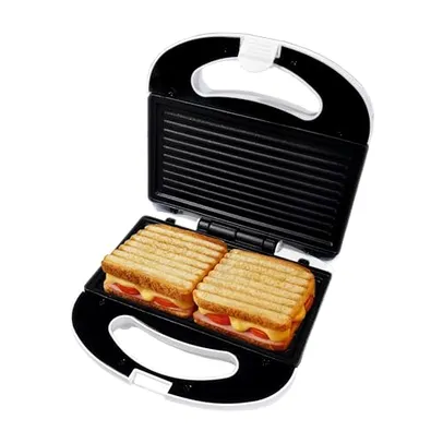 Sanduicheira Elétrica Mini Grill Antiaderente 750W Branca Best (220V)