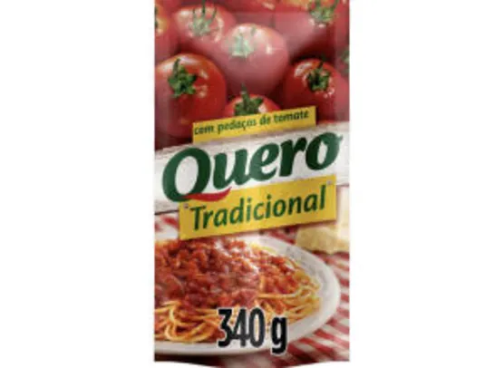 [Cliente Ouro + App] Molho de Tomate Quero Tradicional | R$0,68