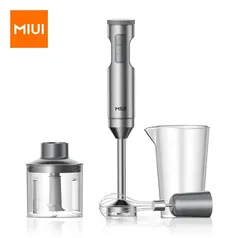 MIUI-Misturador de Imersão Manual, Poderoso Misturador para Alimentos em Pau, Copo de Mistura, Processador 500ml, 400 ml, 4-em-1, Aço Inoxidável, 1000