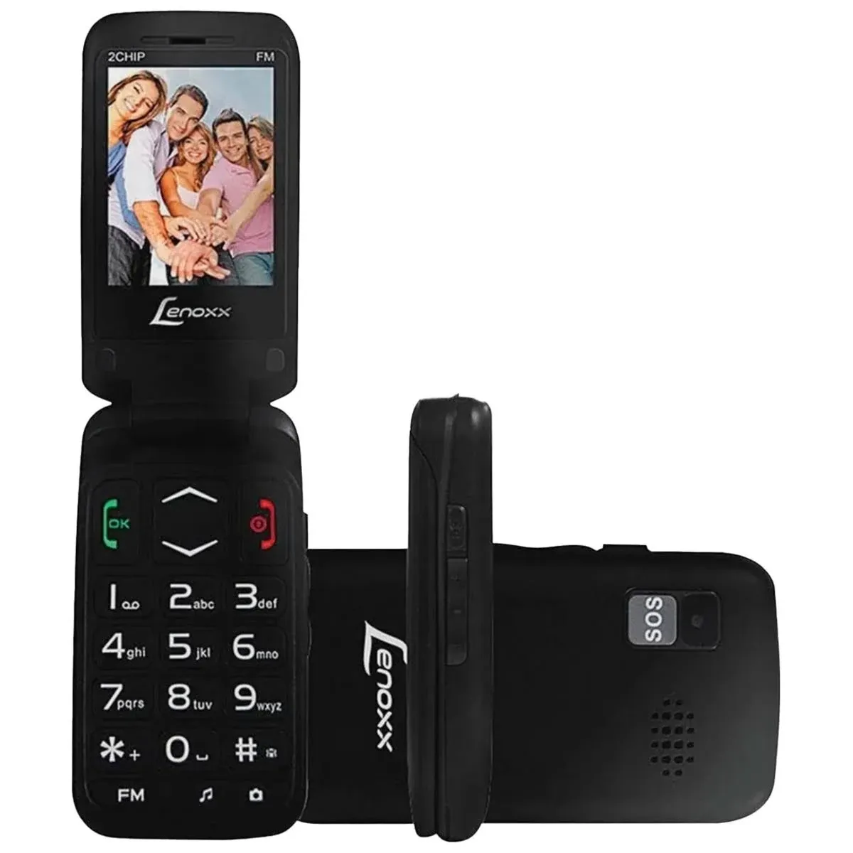 Product image Celular Flip Dual Chip Lenoxx CX908 Preto