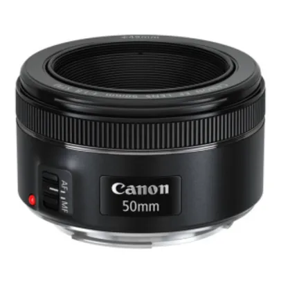 Lente Canon EF 50mm f/1.8 STM - R$ 416
