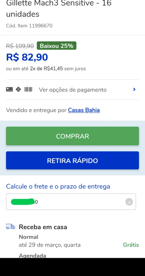 Imagem na descrição da promoção