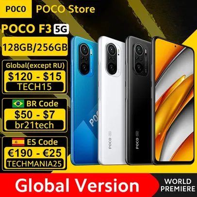 Smartphone POCO F3 6/128 | R$1813