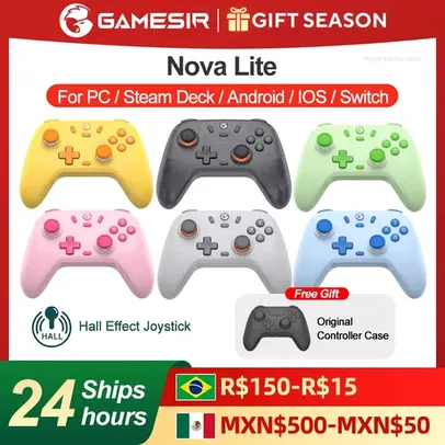 [Com Taxa] Controle Gamesir T4 Nova Lite + Case Camesir