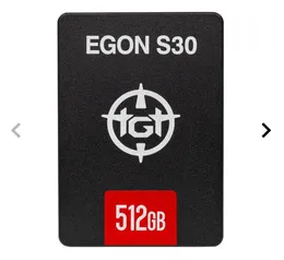 SSD TGT Egon S30, 512GB, Sata III 6GB/s, Leitura 490 MB/s, Gravacao 440 MB/s, TGT-EGS10-512