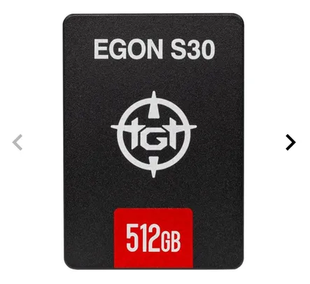 SSD TGT Egon S30, 512GB, Sata III 6GB/s, Leitura 490 MB/s, Gravacao 440 MB/s, TGT-EGS10-512