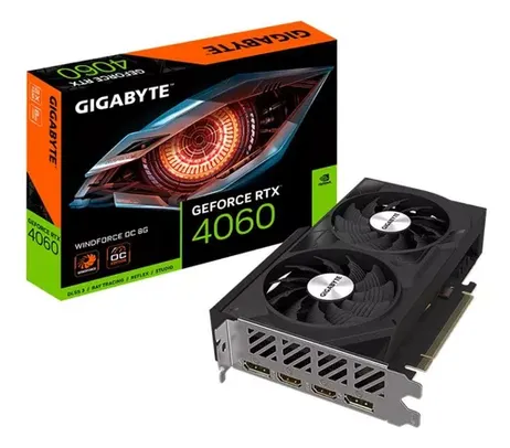 Placa De Vídeo Rtx 4060 Windforce Oc Gigabyte