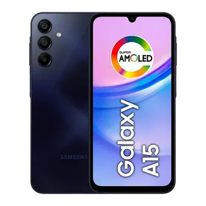 Smartphone Samsung Galaxy A15 5G, 256GB, 8GB, Octa Core, Câmera Tripla 50MP, Tela de 6.5", Azul Escuro - SM-A156MZKSZTO